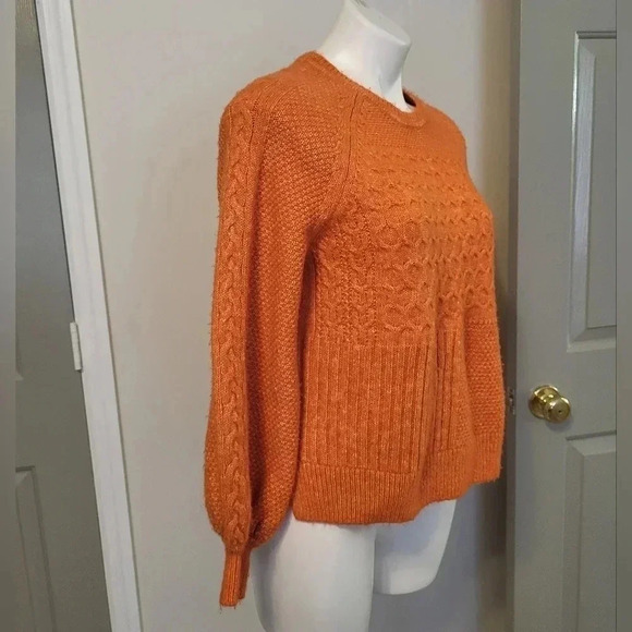 Cabi Harvest Pullover Mix Pattern Knit Boxy Fit Crewneck Sweater(S) - Picture 4 of 10